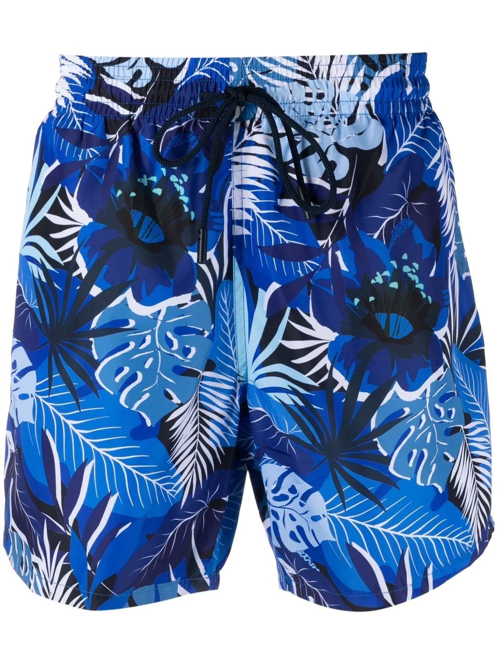 palm leaf print swim shorts - 1