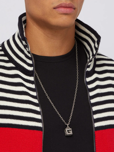 GUCCI G-motif sterling-silver necklace outlook