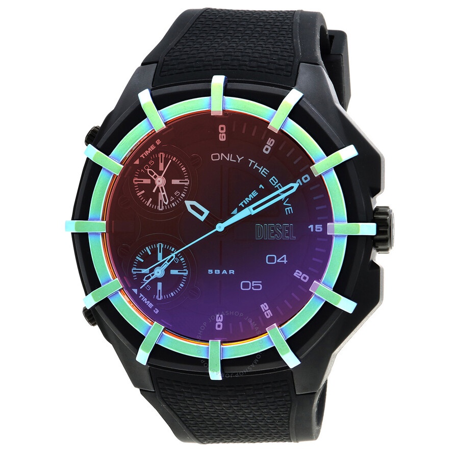 Diesel Diesel Framed Quartz Black Dial Men's Watch DZ1986
