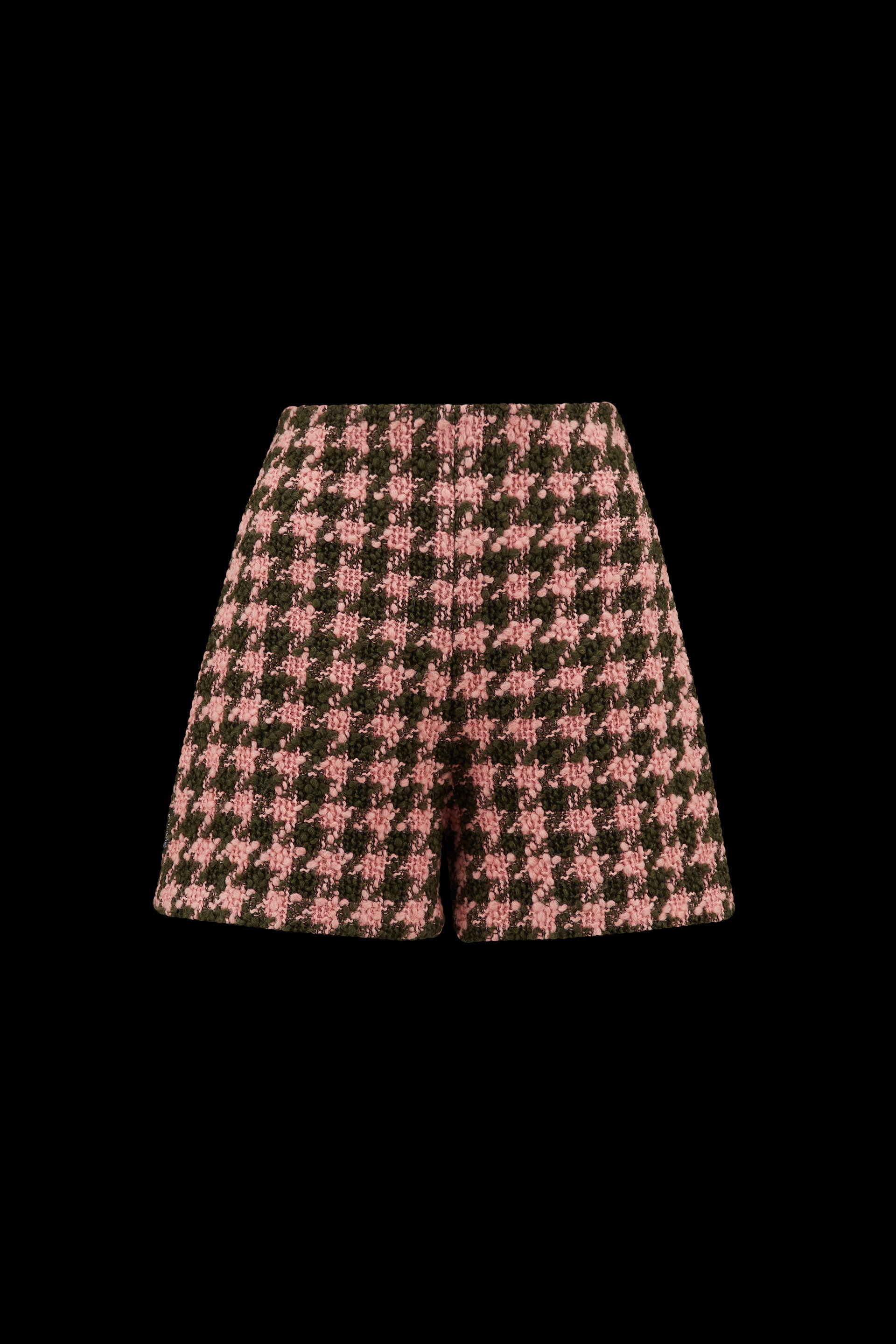 Houndstooth Tweed Shorts - 1