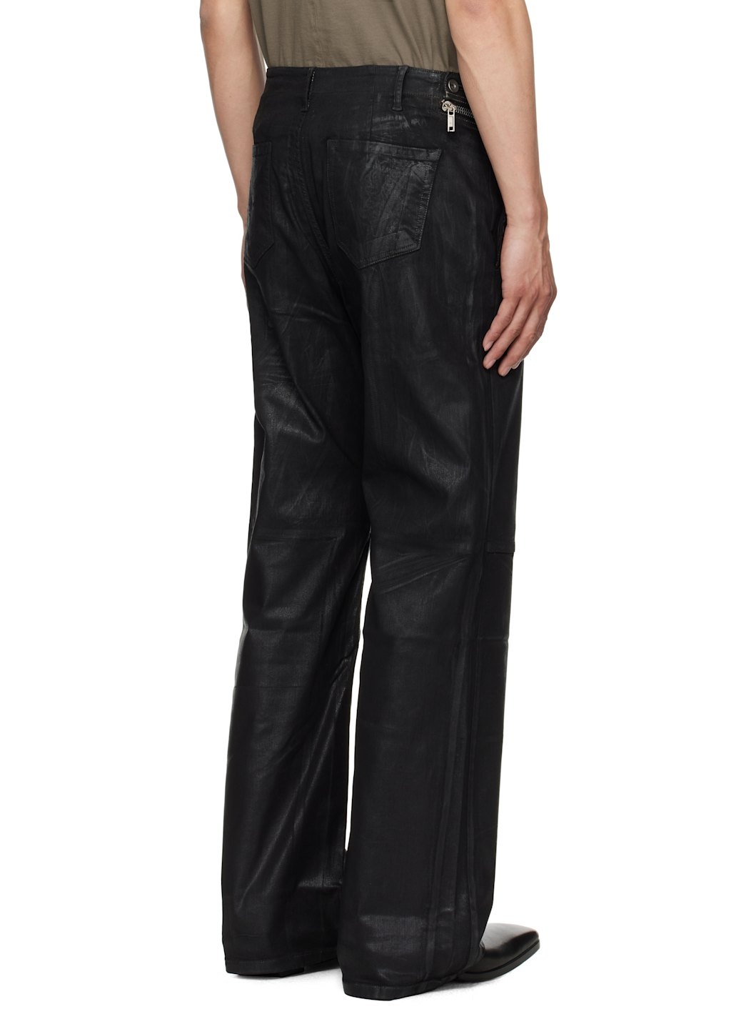 Black Hollywood Aircut Jeans - 3