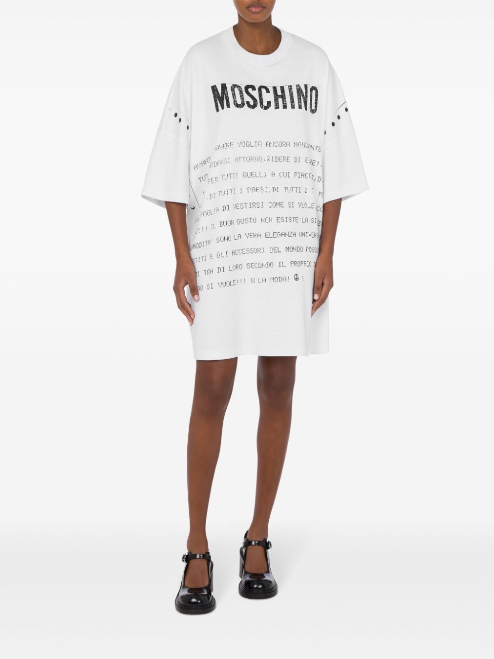 logo-print mini dress - 3