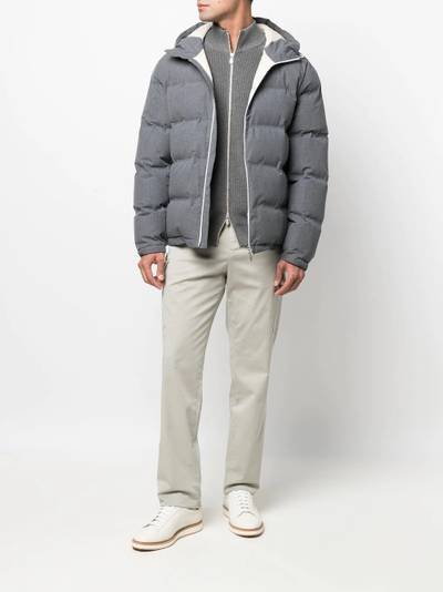 Brunello Cucinelli zip-up cotton cardigan outlook