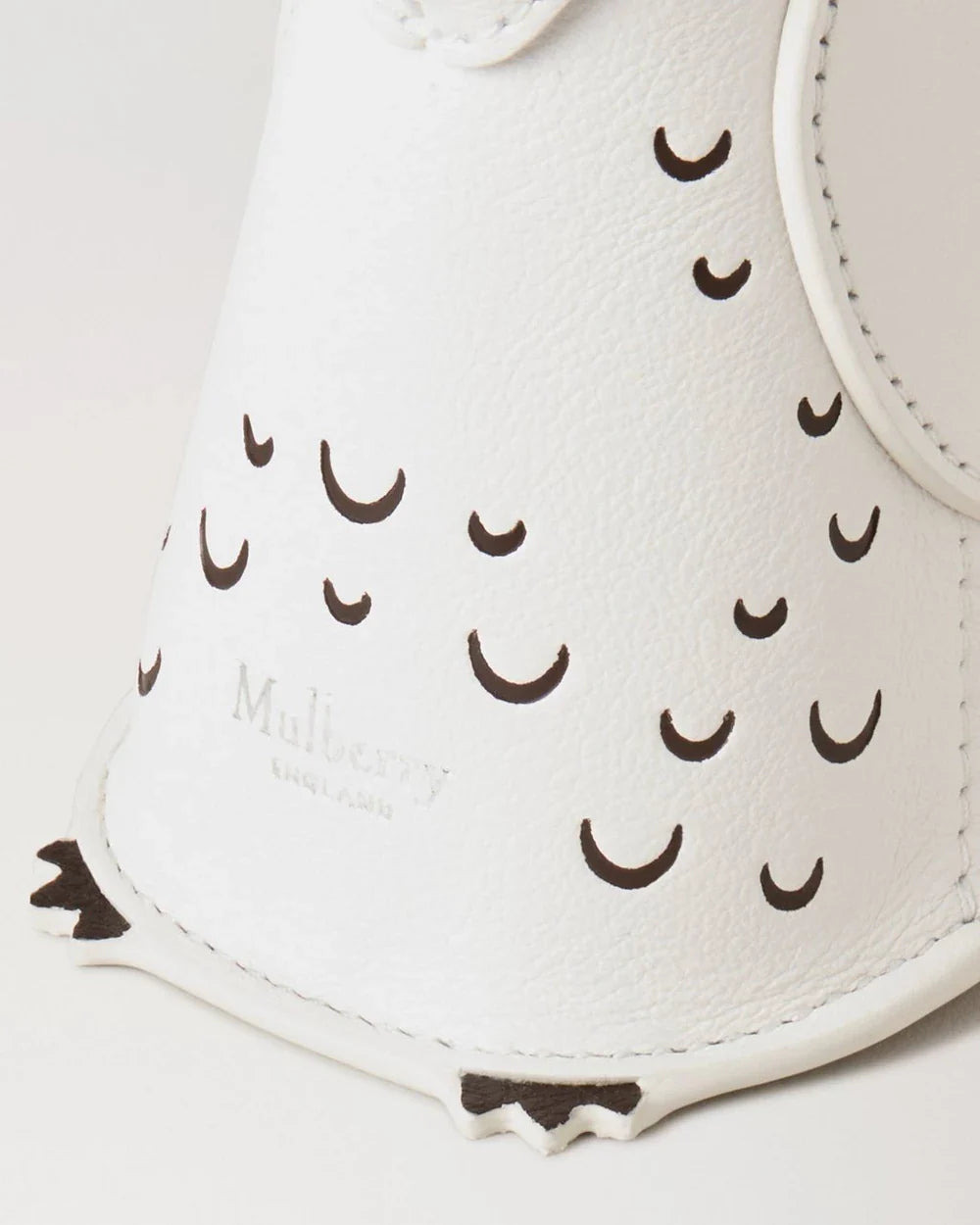 Case Keyring - Owl White Silky Calf - 3