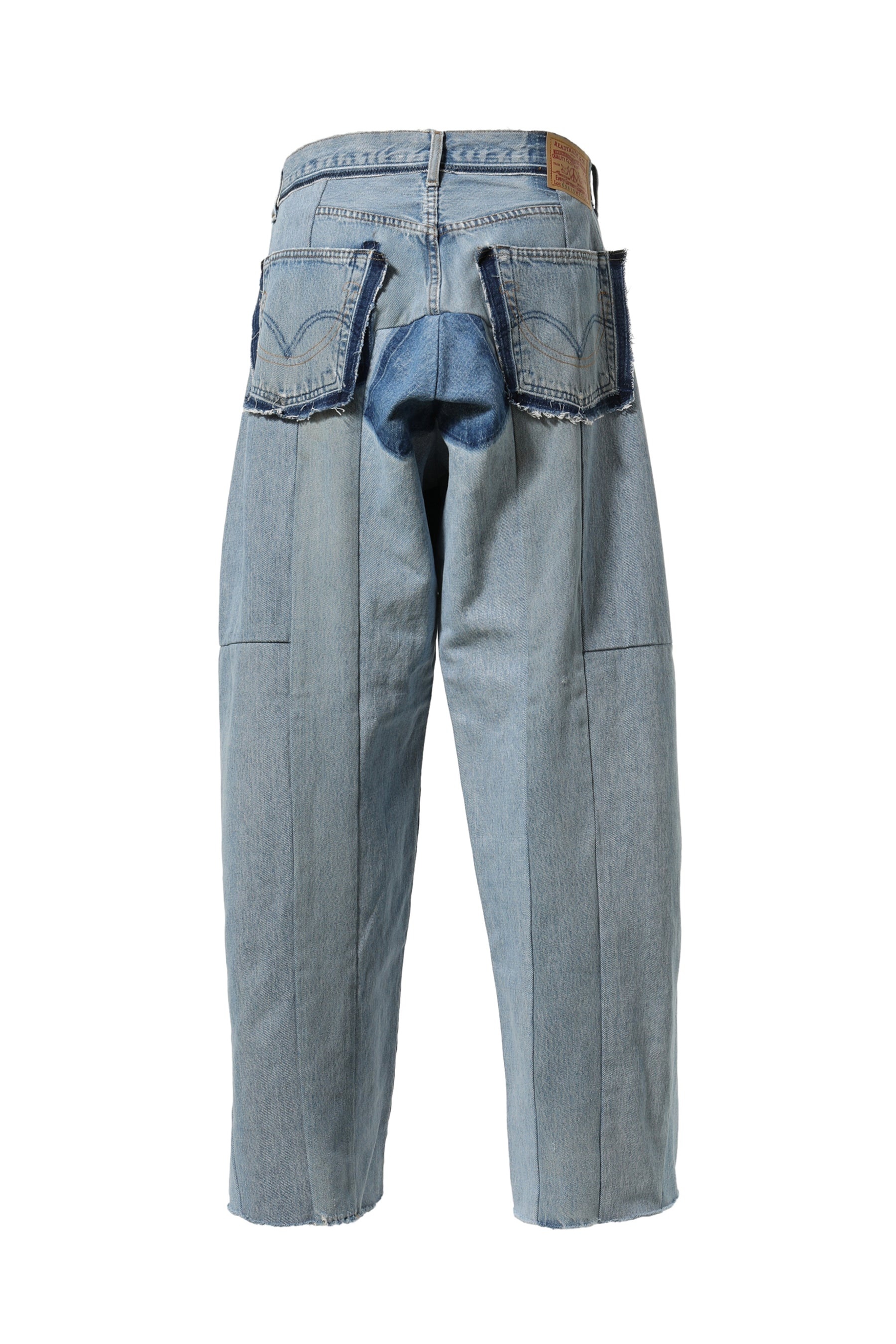 Readymade DENIM PANTS (WIDE) / BLU | REVERSIBLE