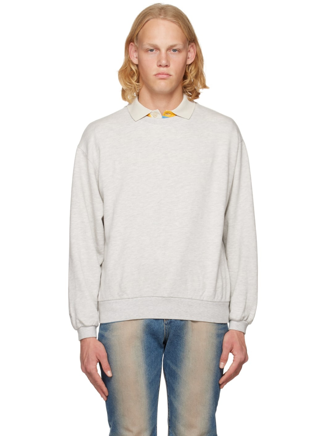 Gray Crewneck Sweatshirt - 1