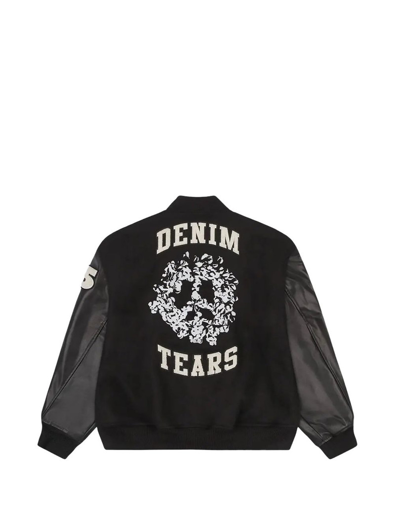 DENIM TEARS varsity bomber jacket outlook