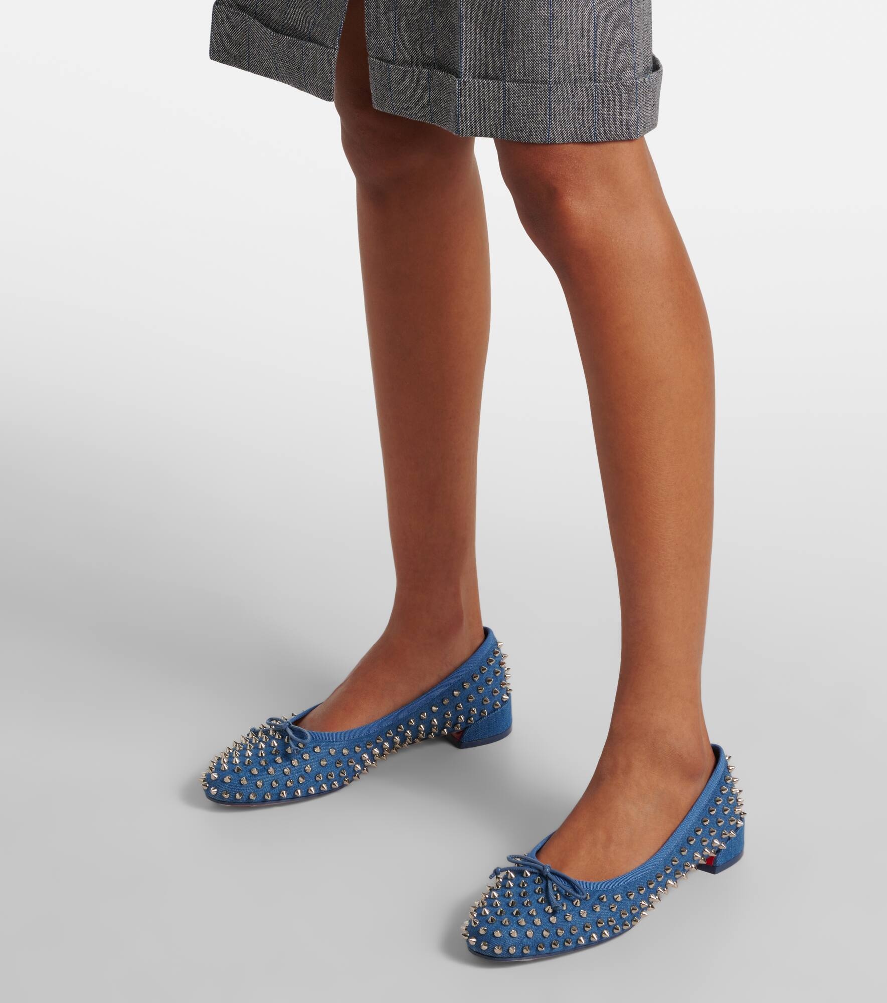 Sweetie Jane Spikes denim ballet flats - 4