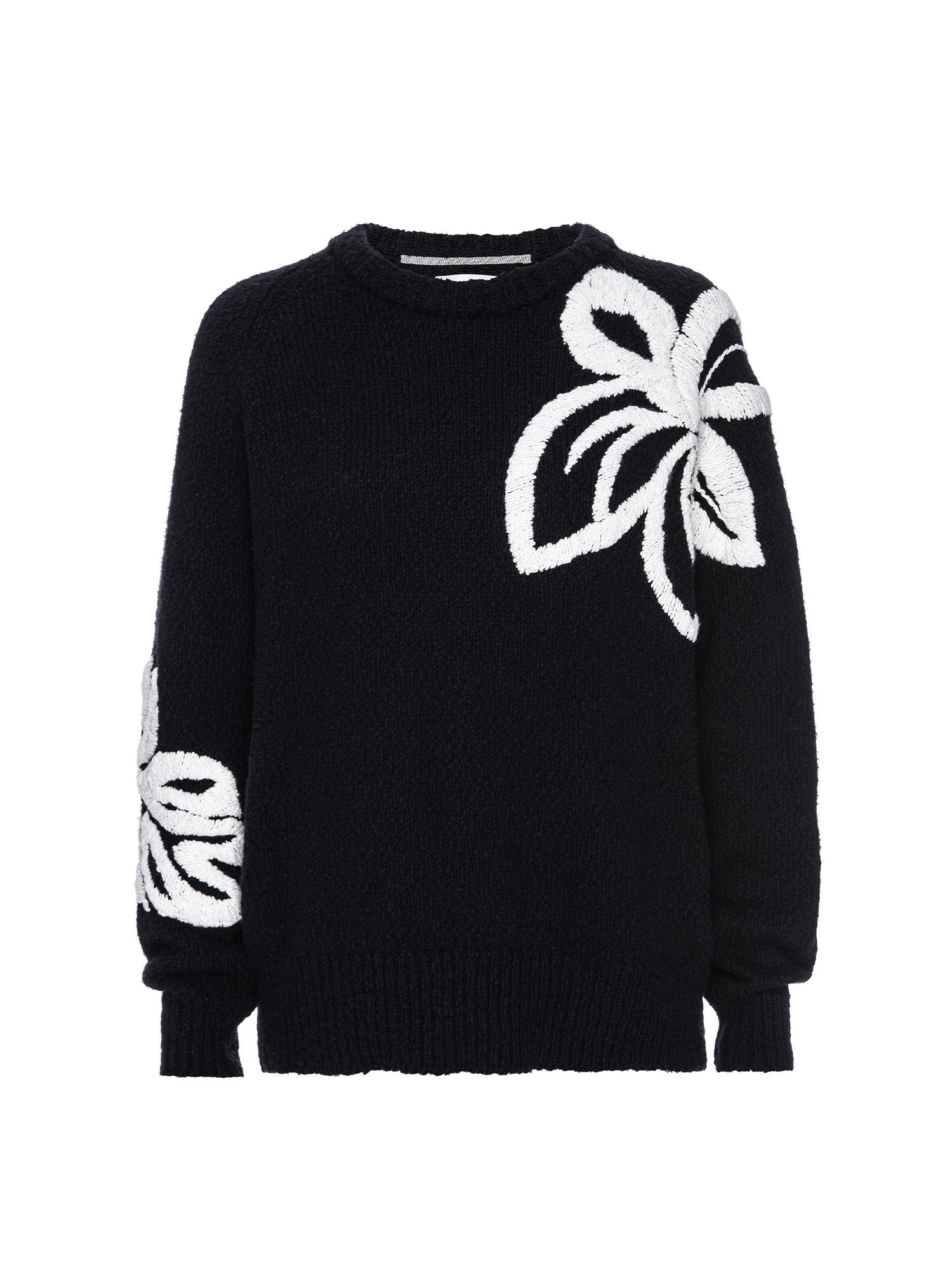 The Hibiscus Embroidered Sweater - 2