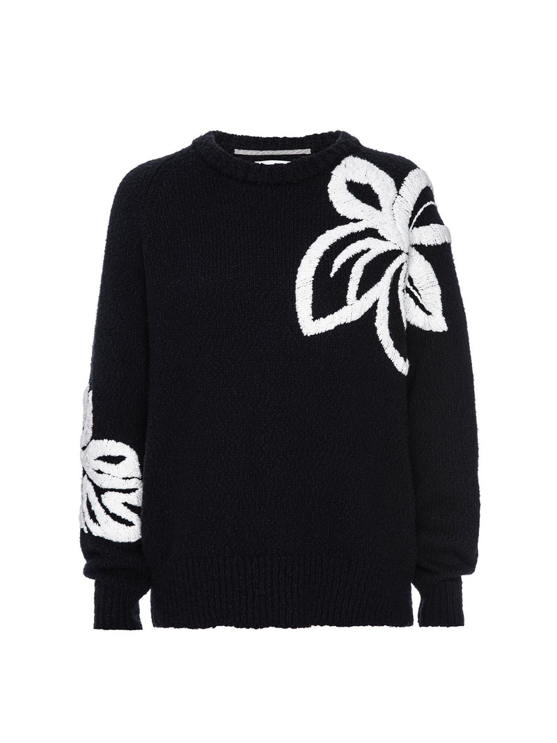 BROCHU WALKER The Hibiscus Embroidered Sweater outlook