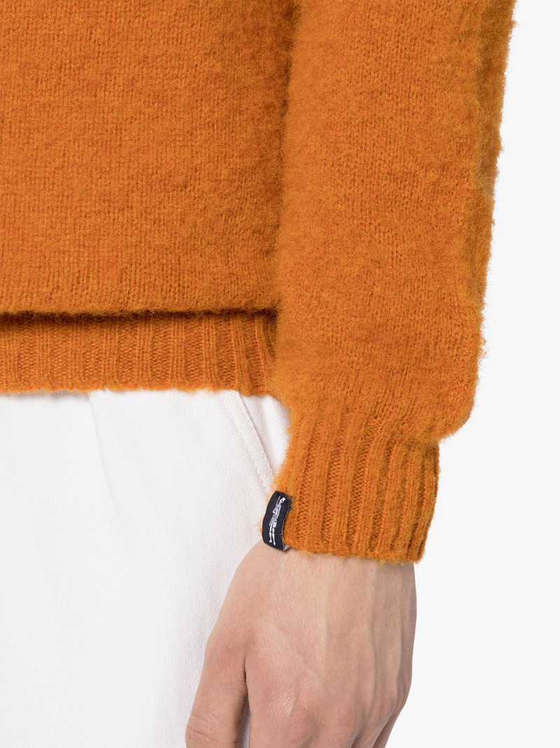 HUTCHINS BURNT ORANGE WOOL CREWNECK SWEATER 6