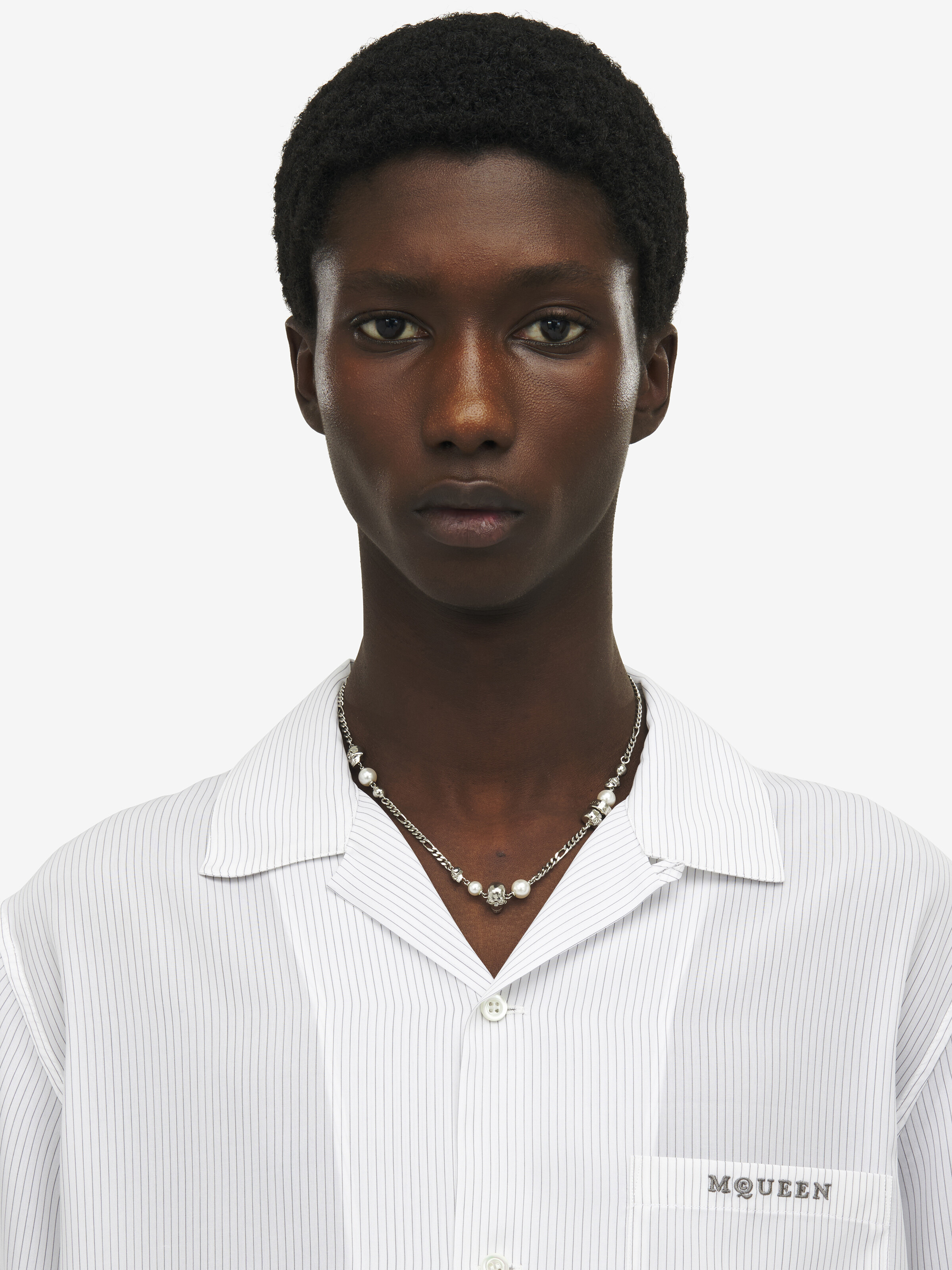 Skull And Pearl Necklace - 2