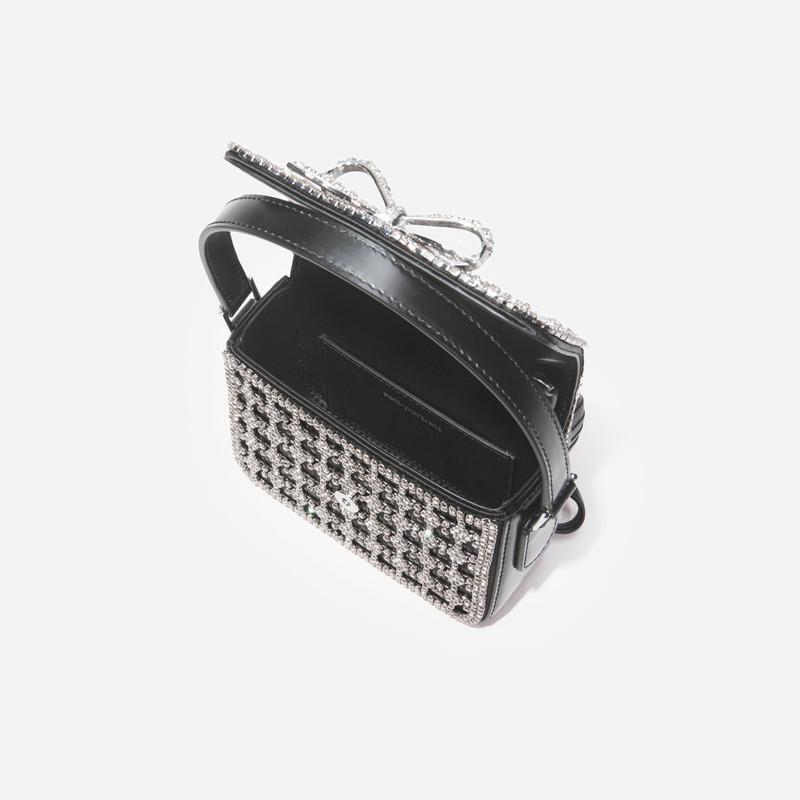 self-portrait Black Crystal Micro Bag outlook