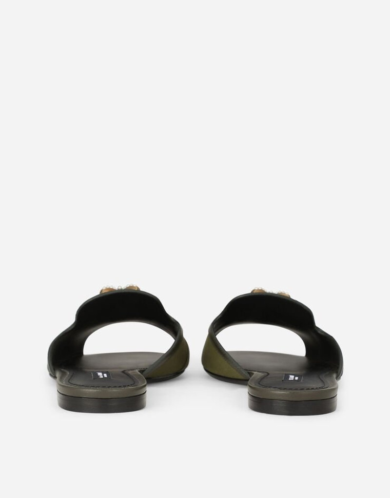 Dolce & Gabbana Devotion sliders in camouflage patchwork outlook