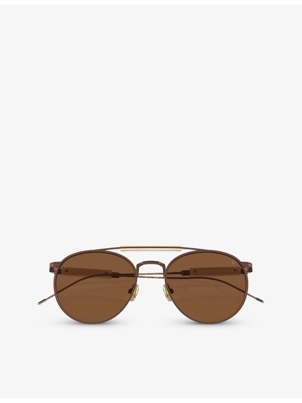 BC2004ST Sartorial Sunset round-frame yellow gold-plated titanium sunglasses - 5