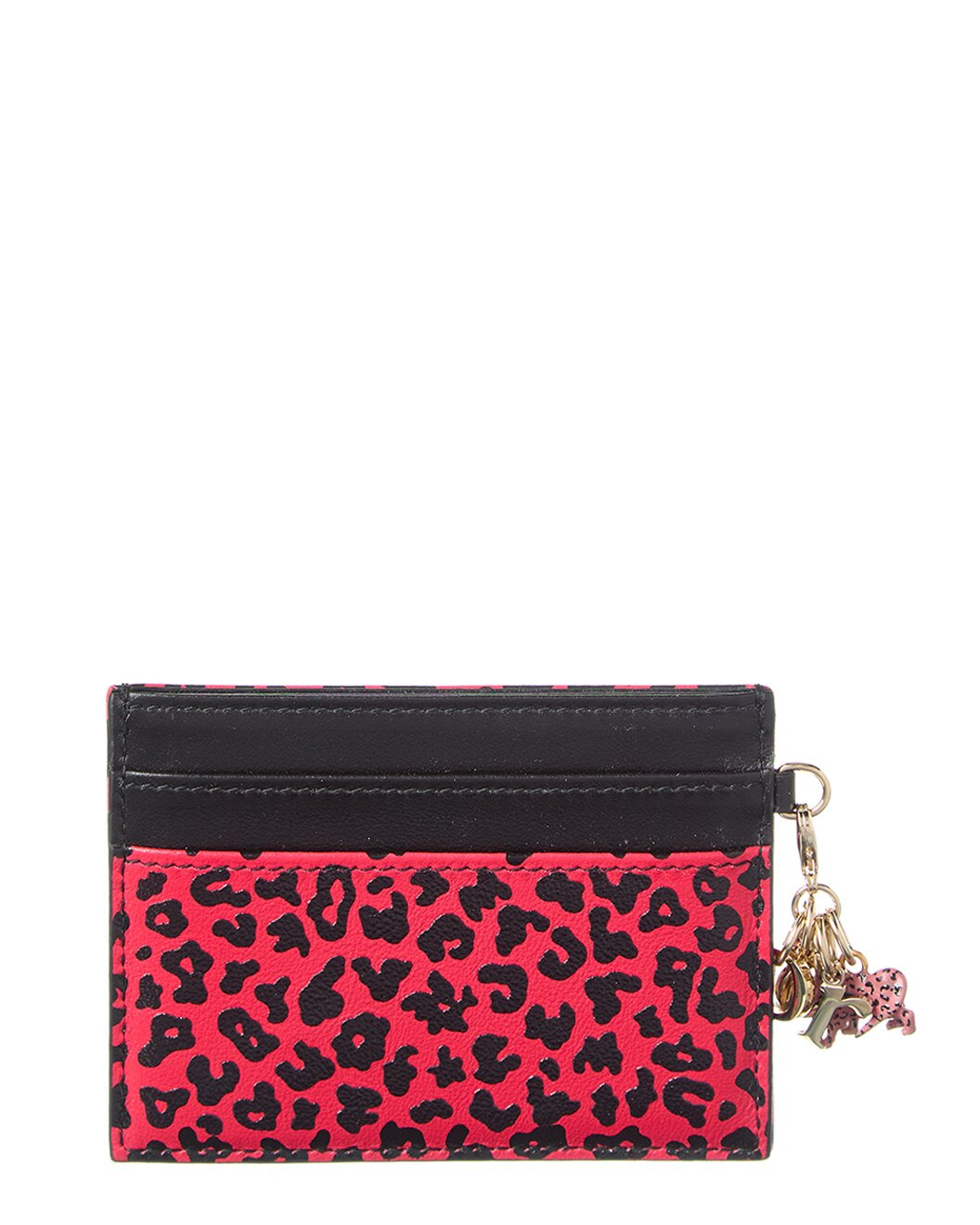 Dior Logo Leather Card Case - 1
