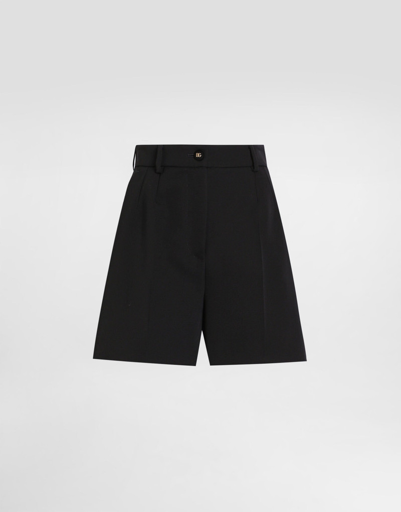 Woolen palazzo-style jogging pants 1