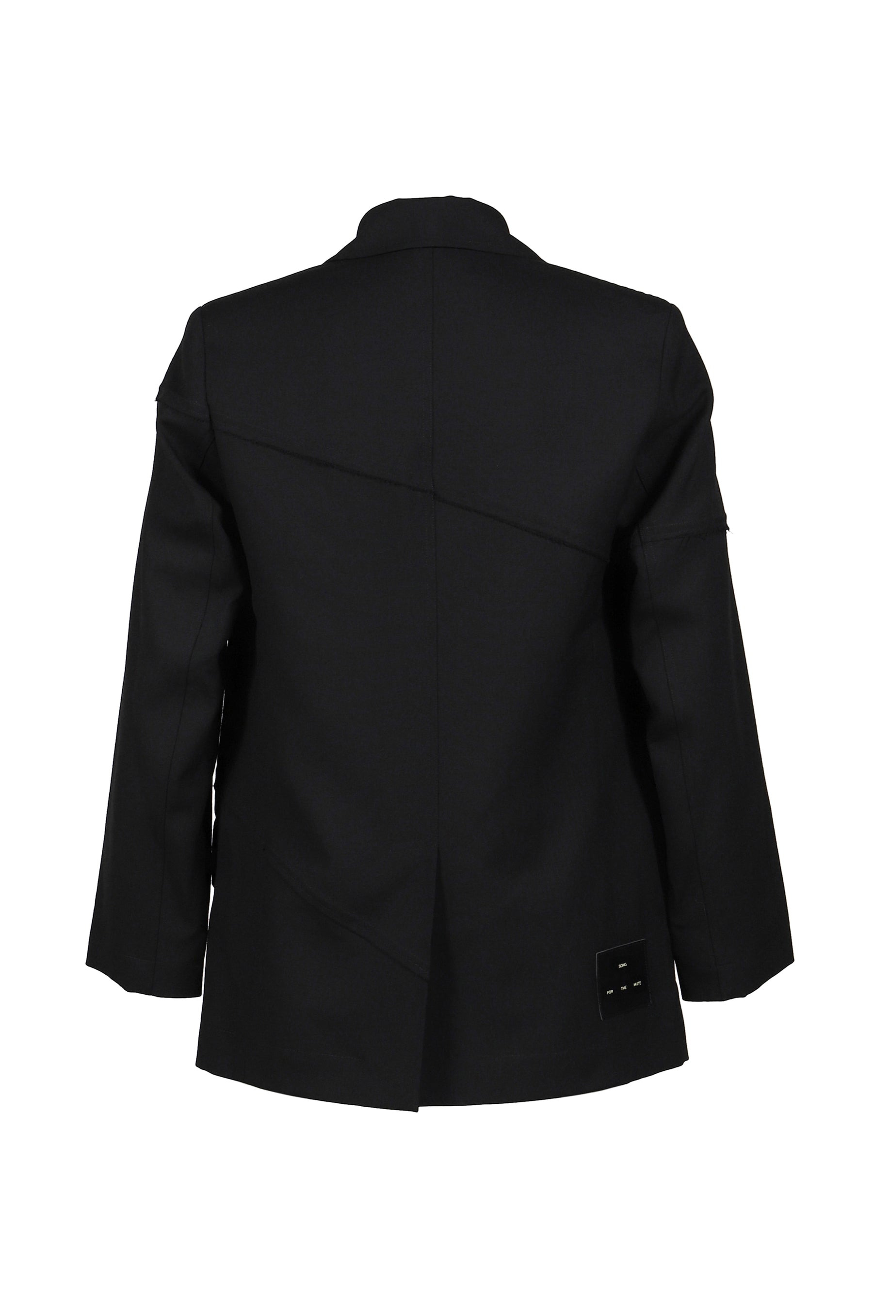 "SLASH" OVERSIZED BLAZER / BLK - 6