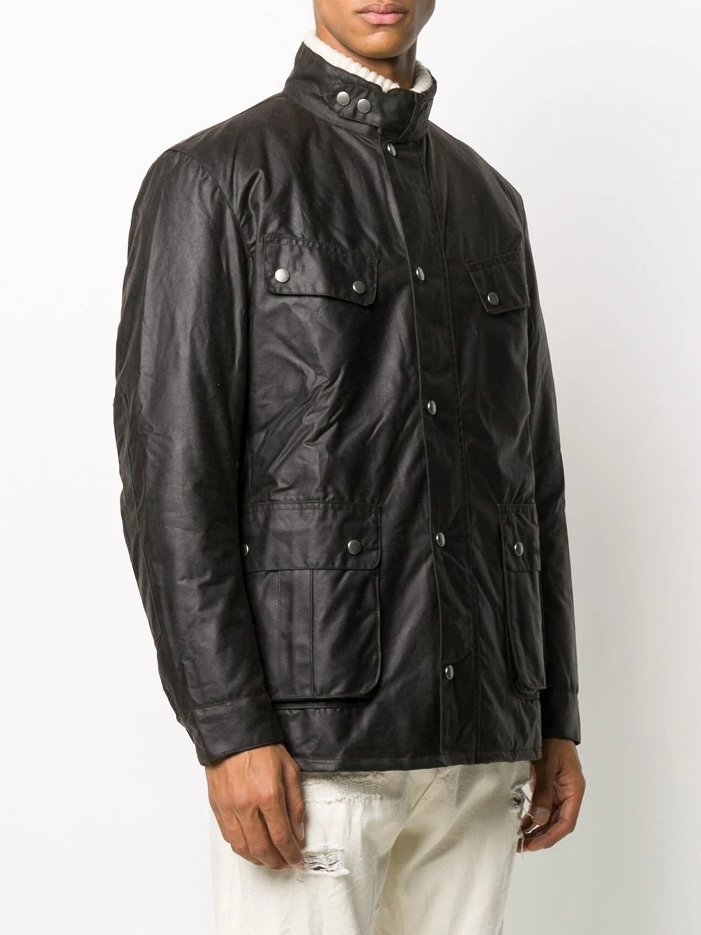 waxed classic jacket - 3