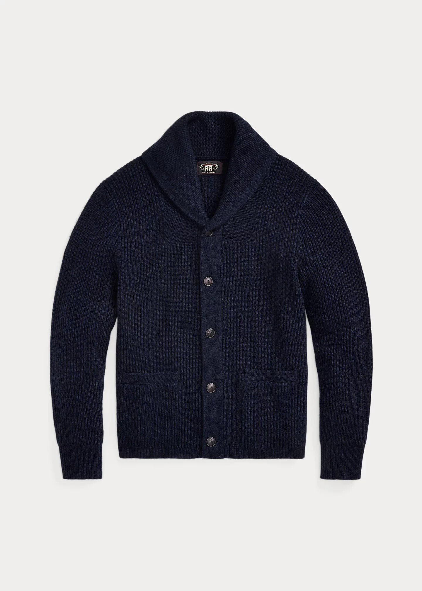 Cashmere Shawl-Collar Cardigan - 1