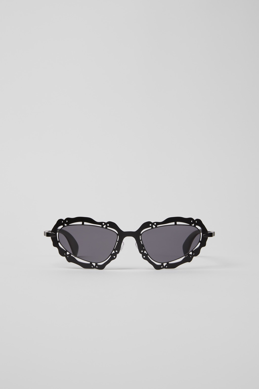 Black Matte NOPEA Metal Sunglasses - 2