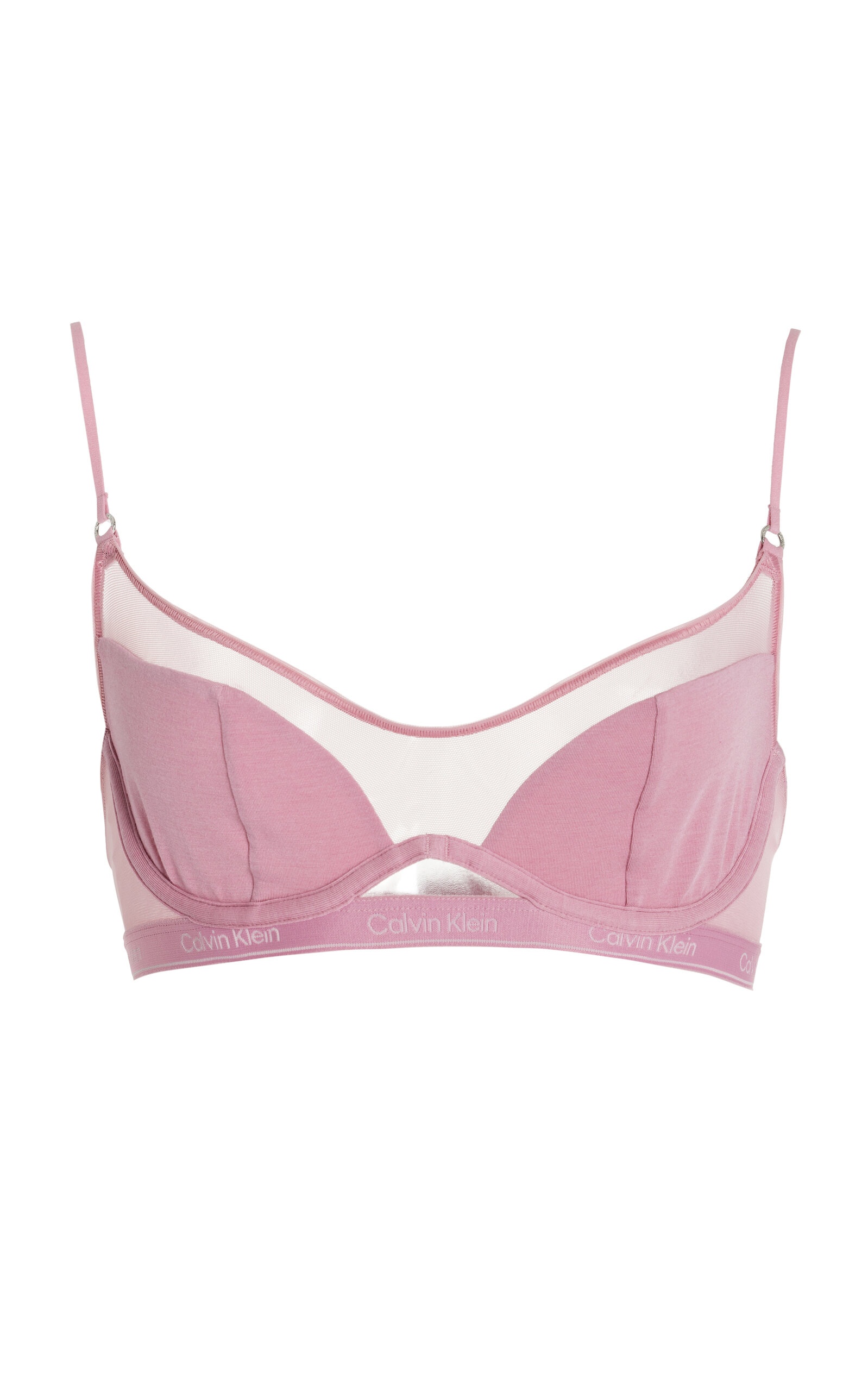 Nensi Dojaka for Calvin Klein Modern Modal-Cashmere Bralette pink - 1