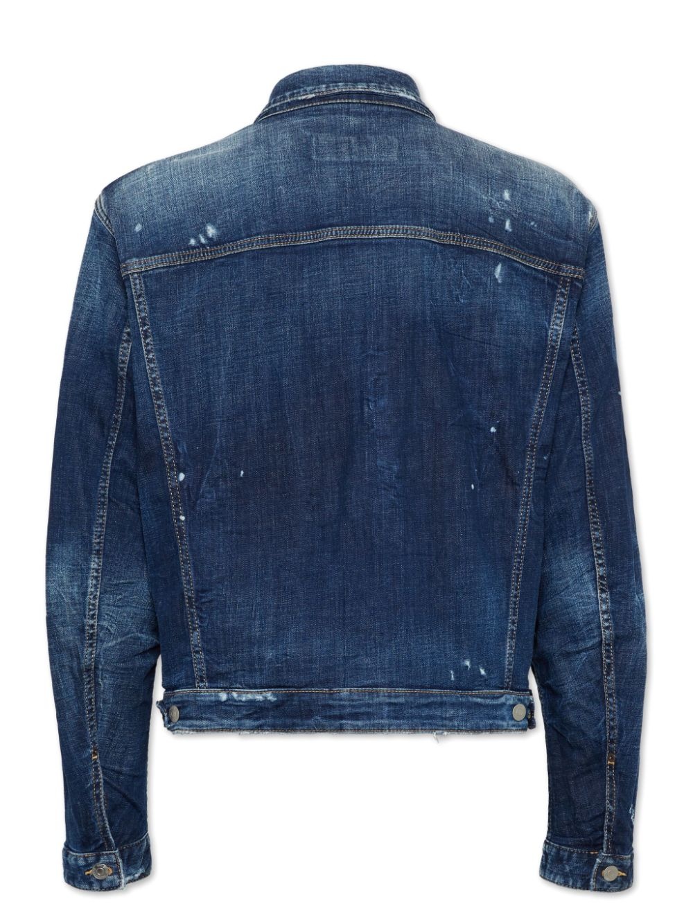 logo-patch denim jacket - 2