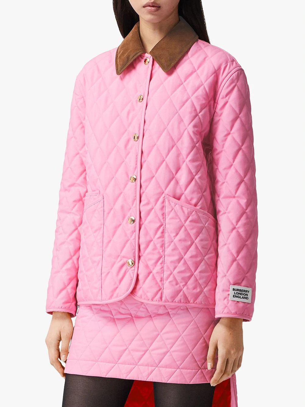 diamond quilted jacket - 3