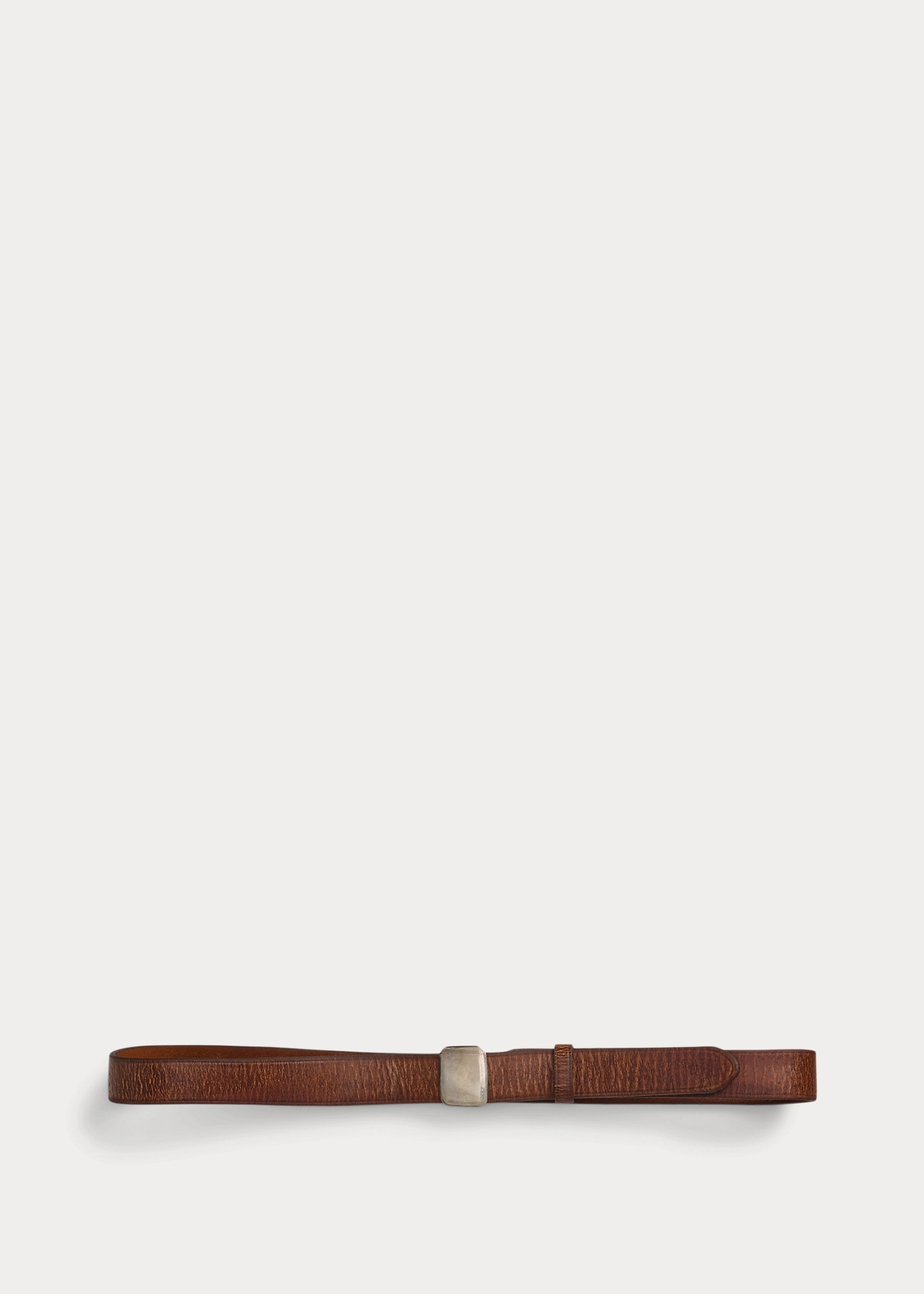 Slider-Buckle Leather Belt - 2