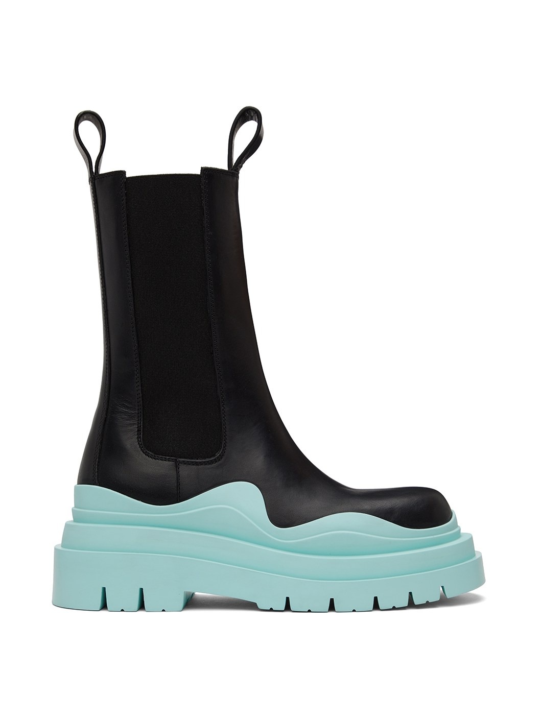 Black & Blue Tire Chelsea Boots - 1