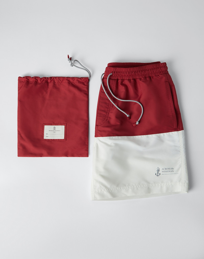 Two-tone swim shorts 4
