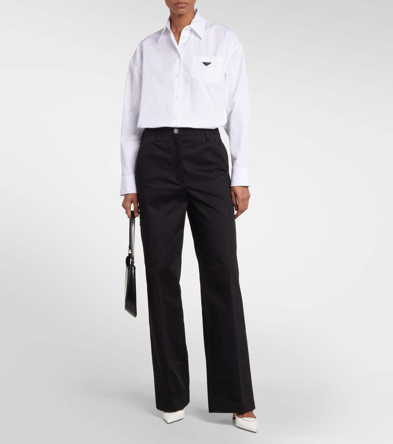 Prada Cotton-blend gabardine cargo pants outlook