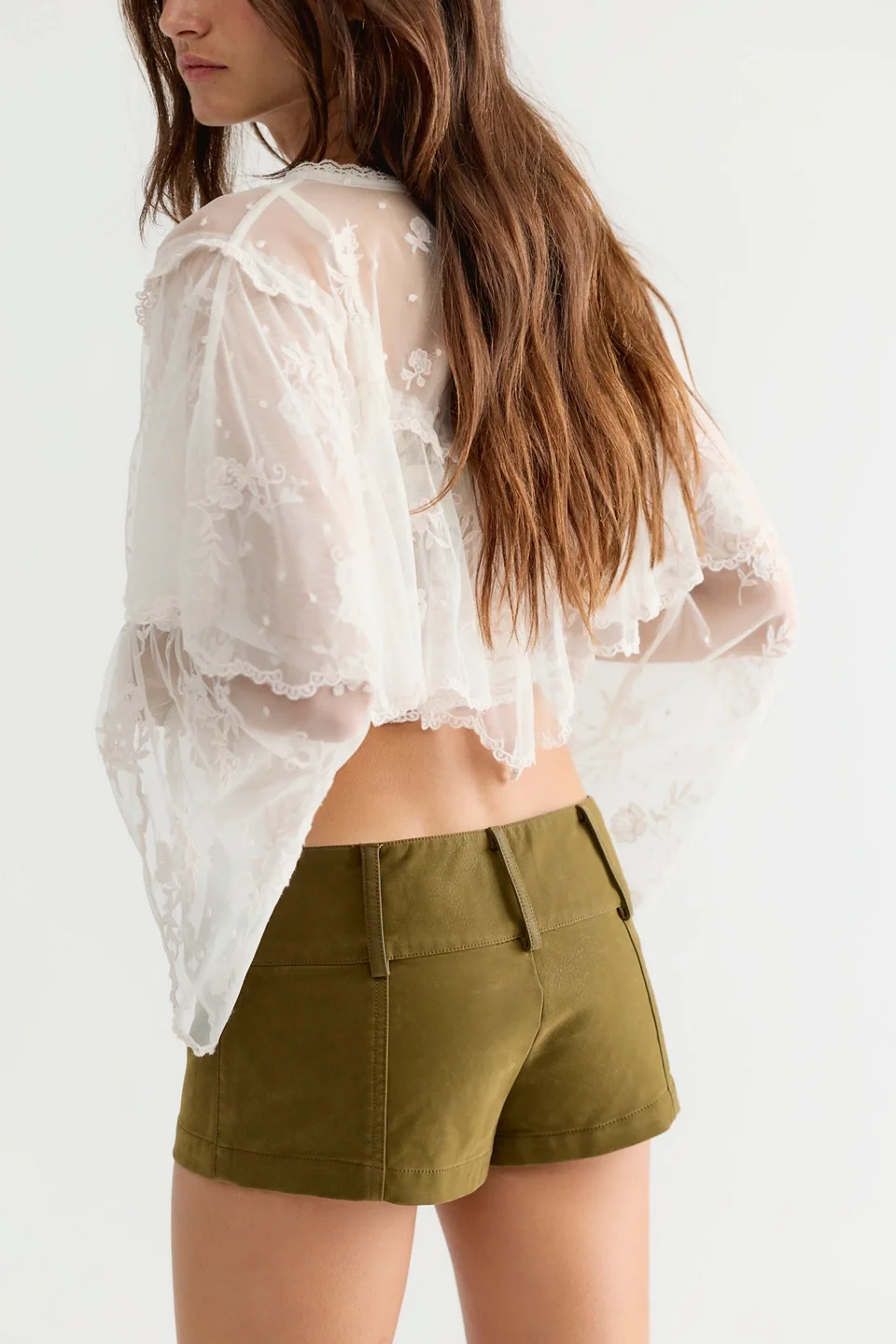 We The Free Ana Suede Micro Shorts - 1