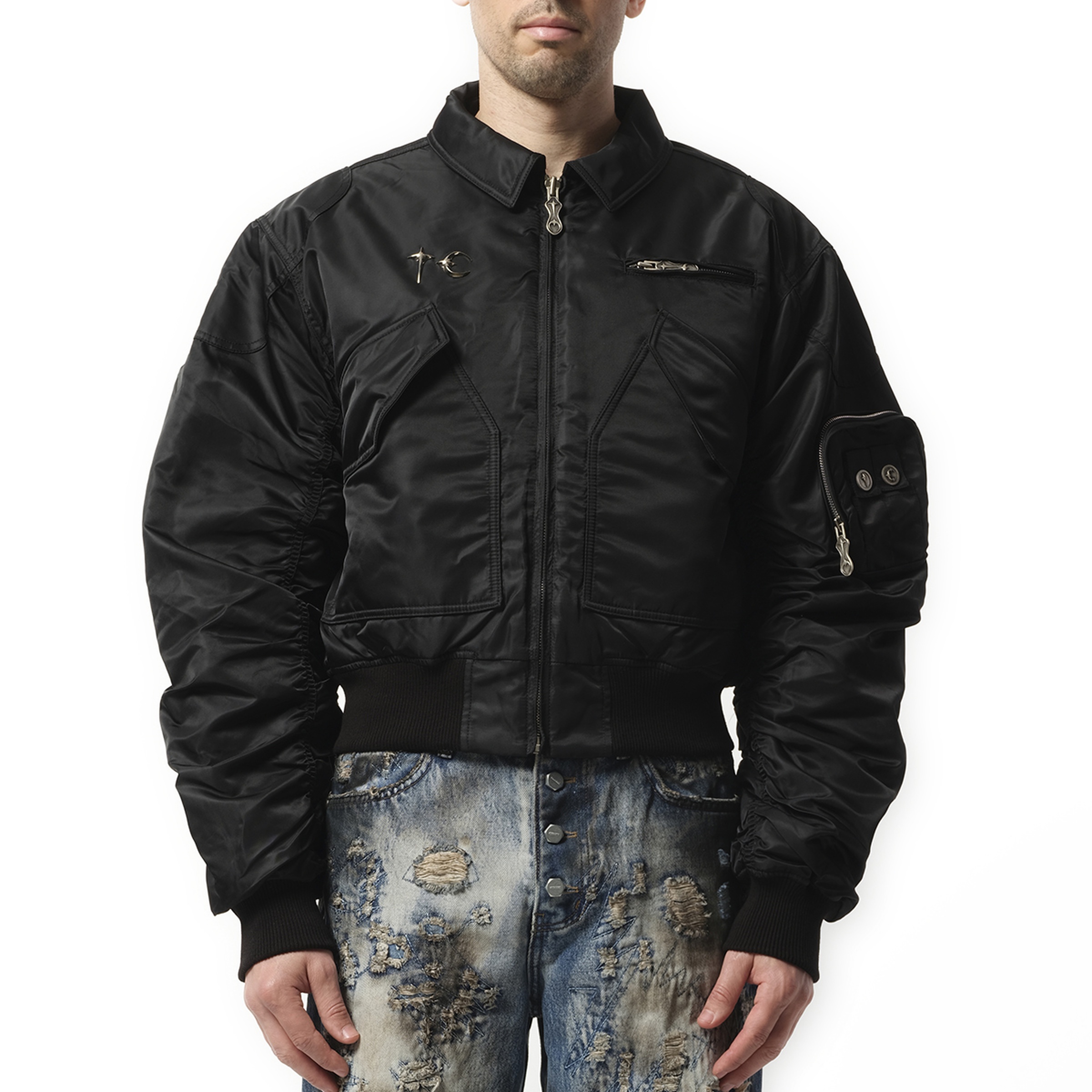 a wingless bird Jacket in Black - 1