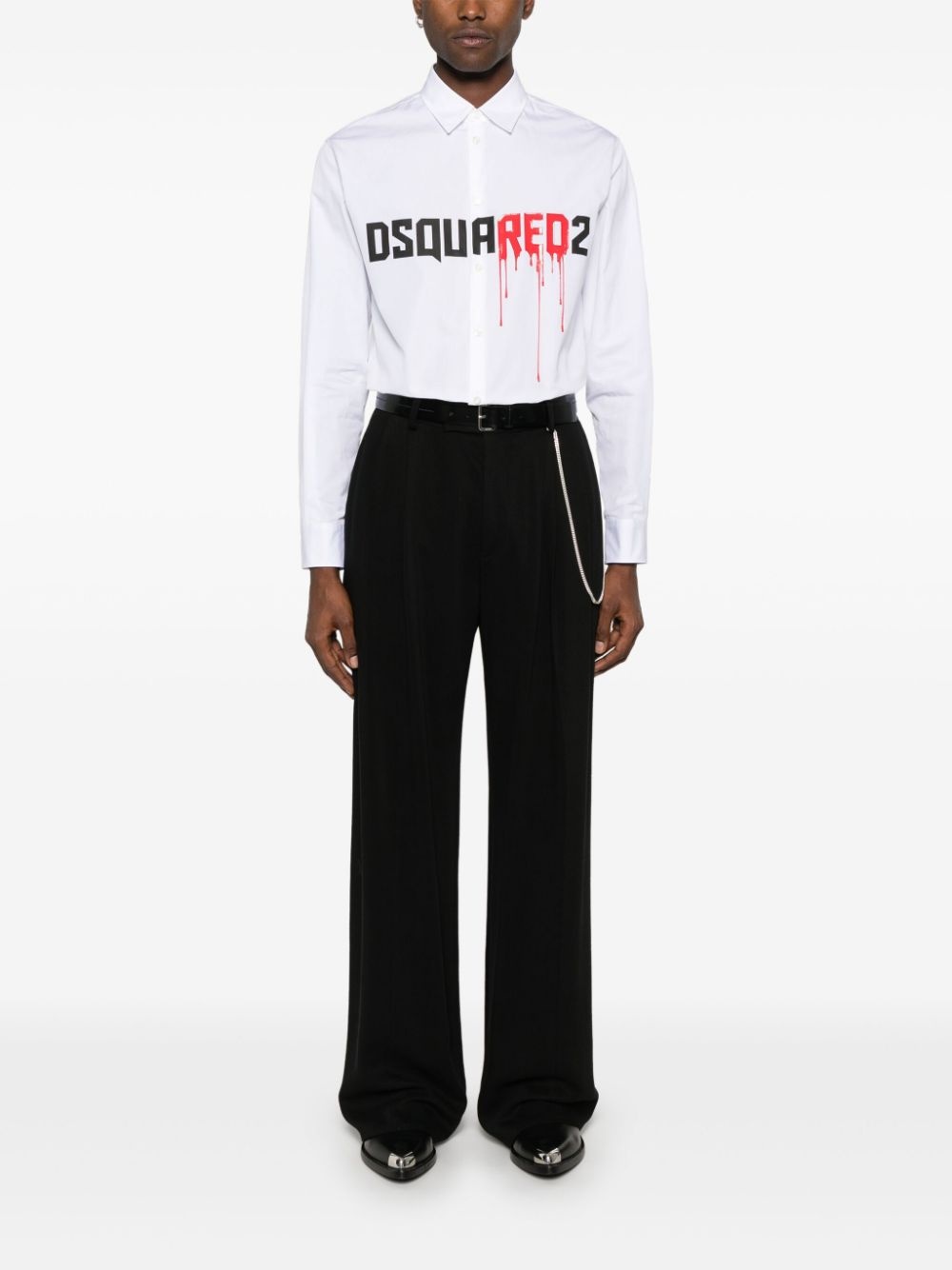 logo-print shirt - 2