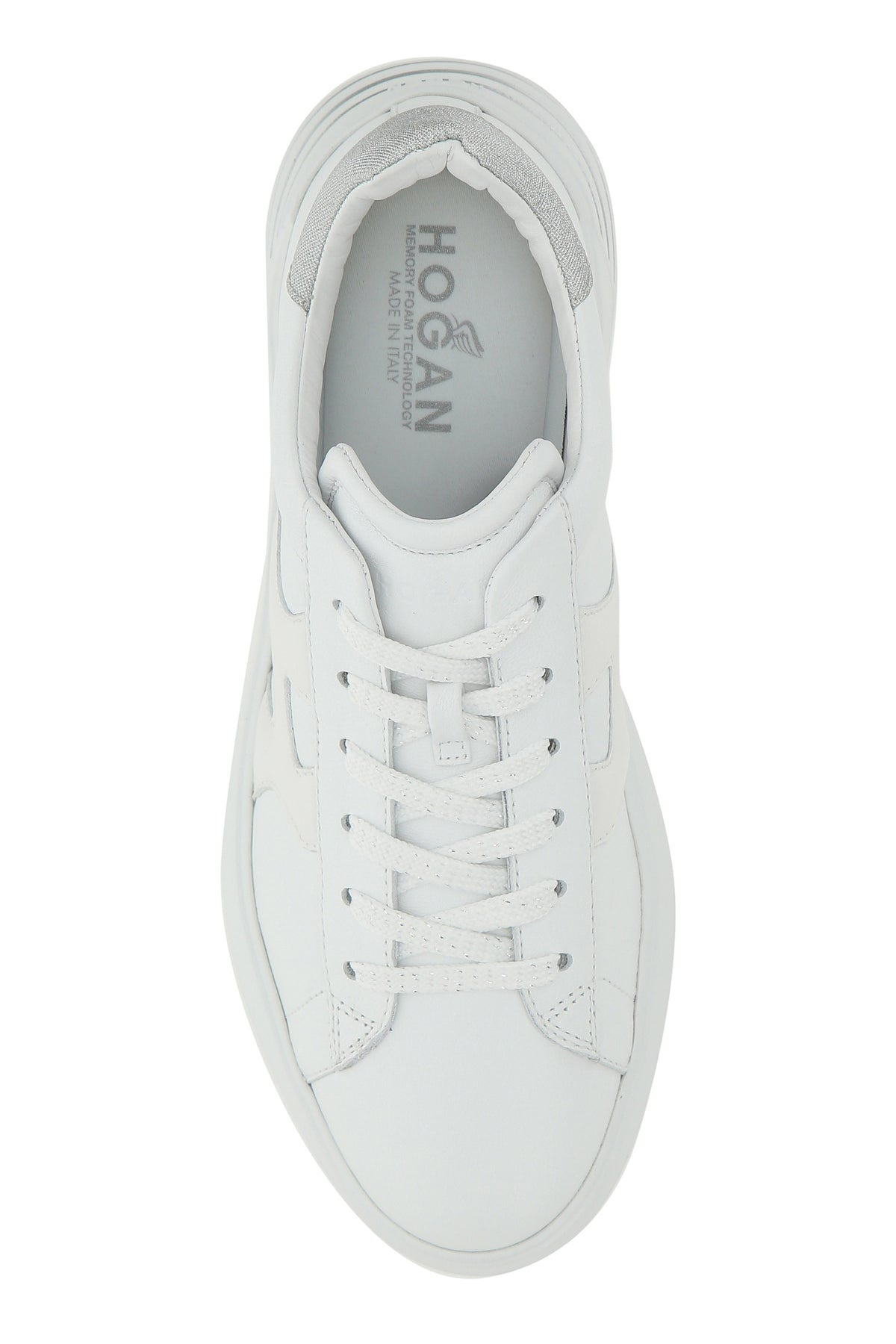 White nappa leather Rebel sneakers - 4