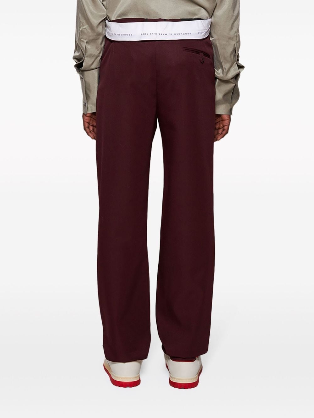 straight-leg tailored trousers - 5