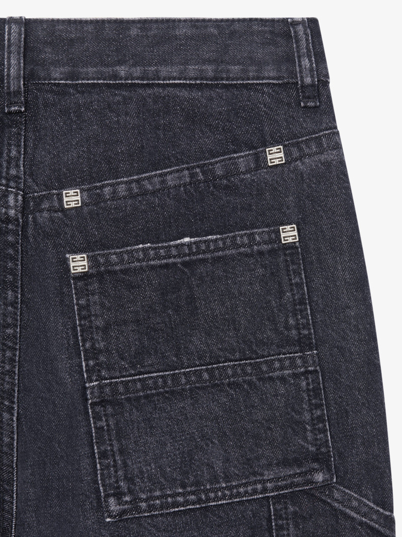 Givenchy OVERSIZED JEANS IN DENIM WITH PATCHES outlook