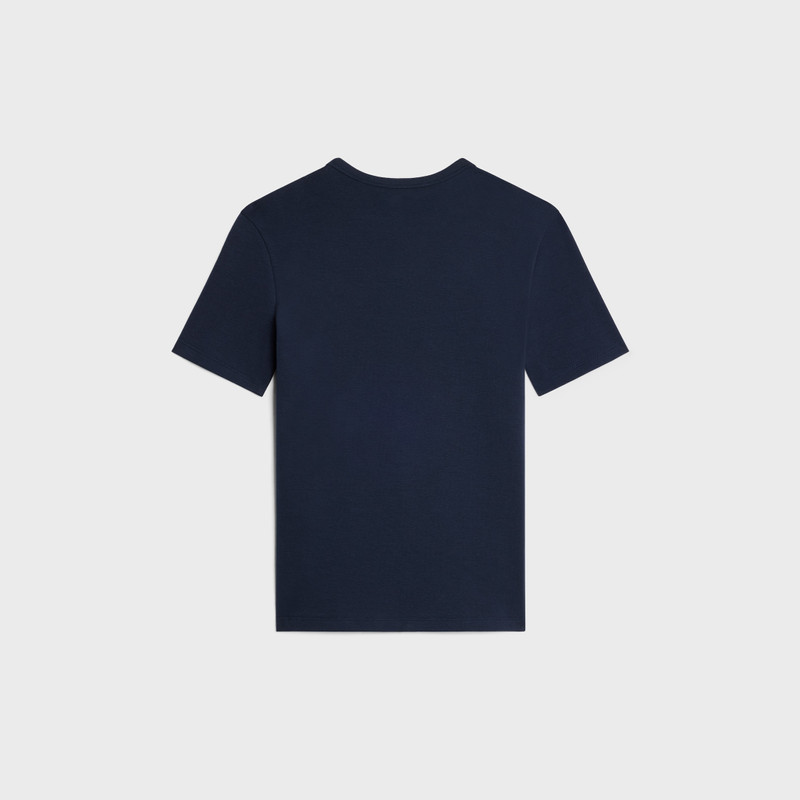 CELINE triomphe t-shirt IN RIBBED COTTON JERSEY outlook