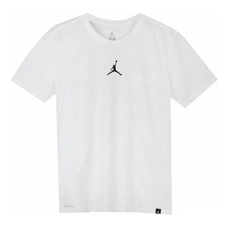 Air Jordan Iconic Quick Dry Training Sports Short Sleeve White AR7416-101 - 1