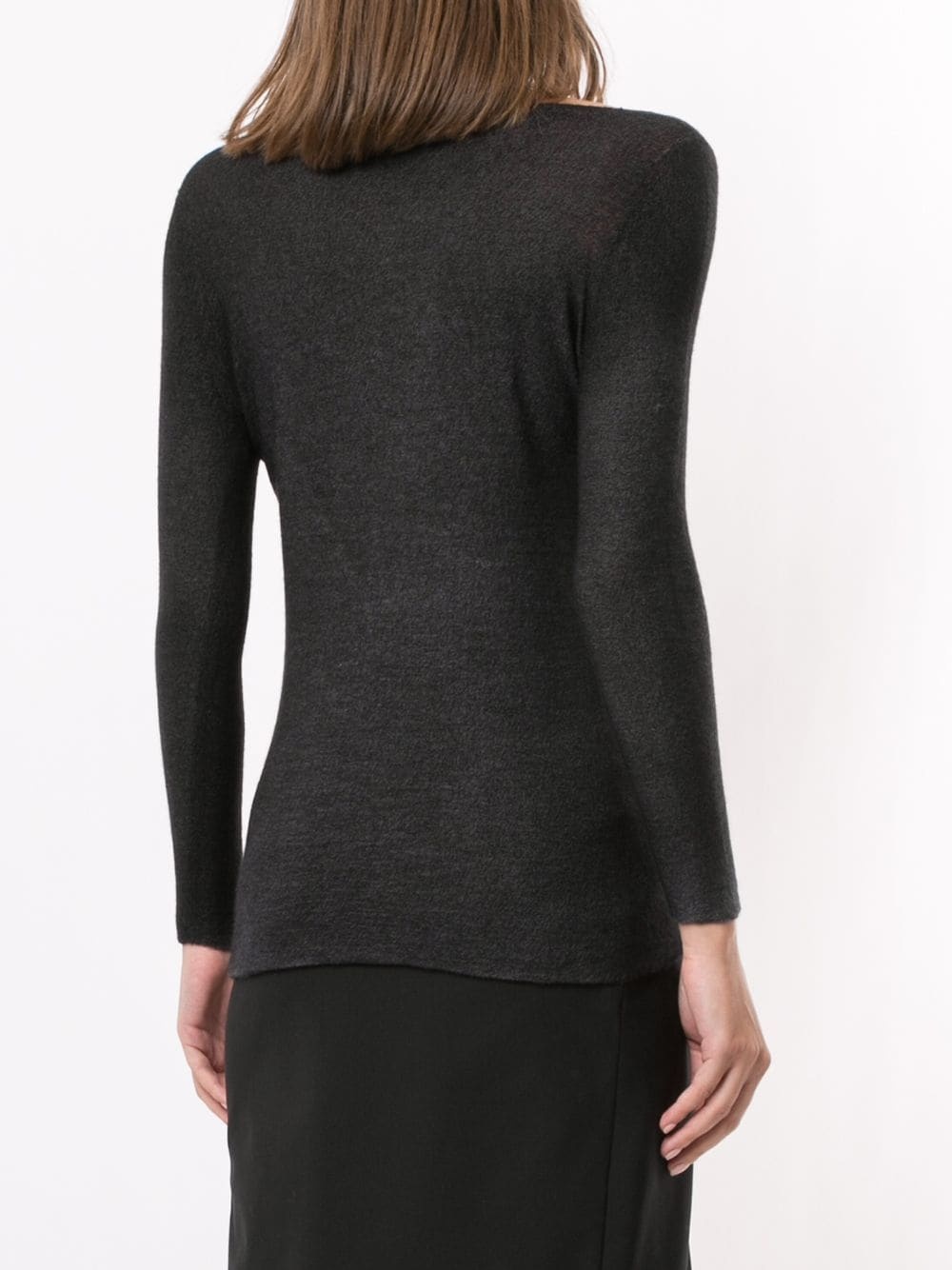 v-neck knitted top - 4