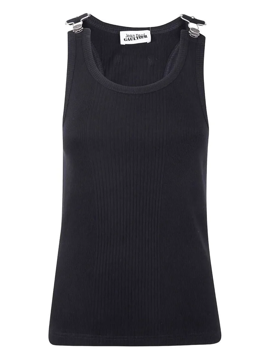Jean Paul Gaultier Tank Top With Overall Engraved Clothing - 1