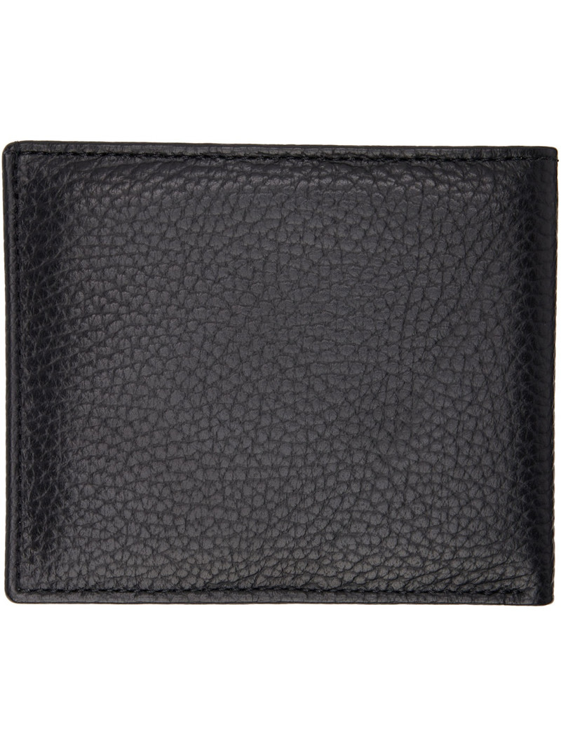 Maison Kitsuné Black Profile Fox Bifold Wallet outlook