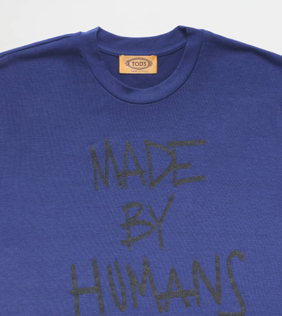 Tod's T-SHIRT MADE BY HUMANS - BLUE outlook