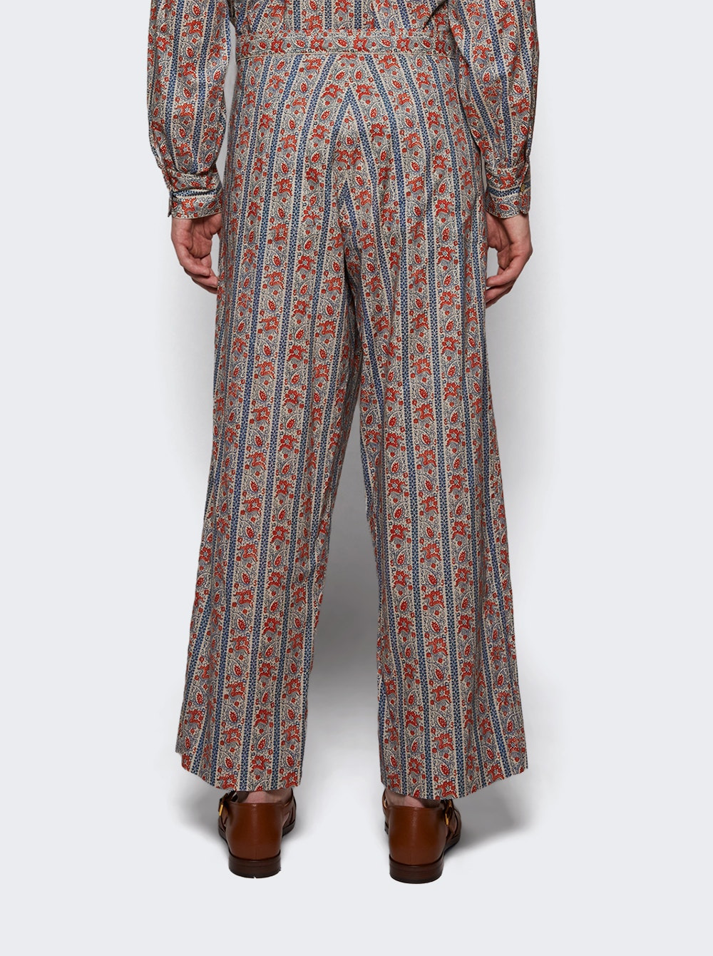 Muslin Pants Blue And Red - 5
