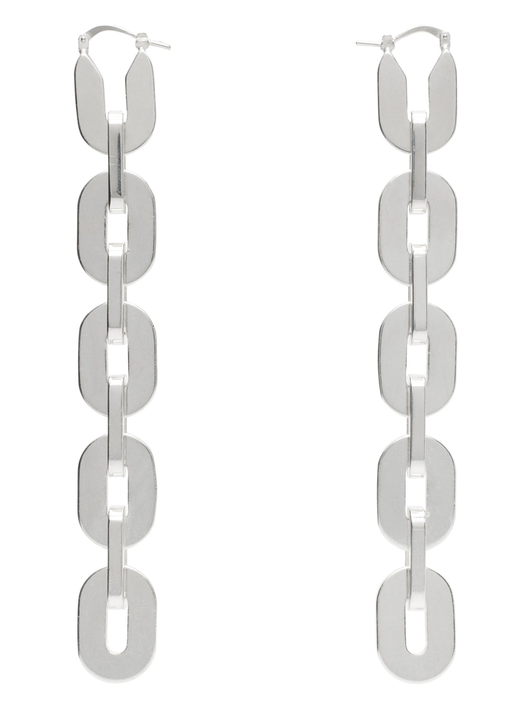 Silver Chain Earrings - 1