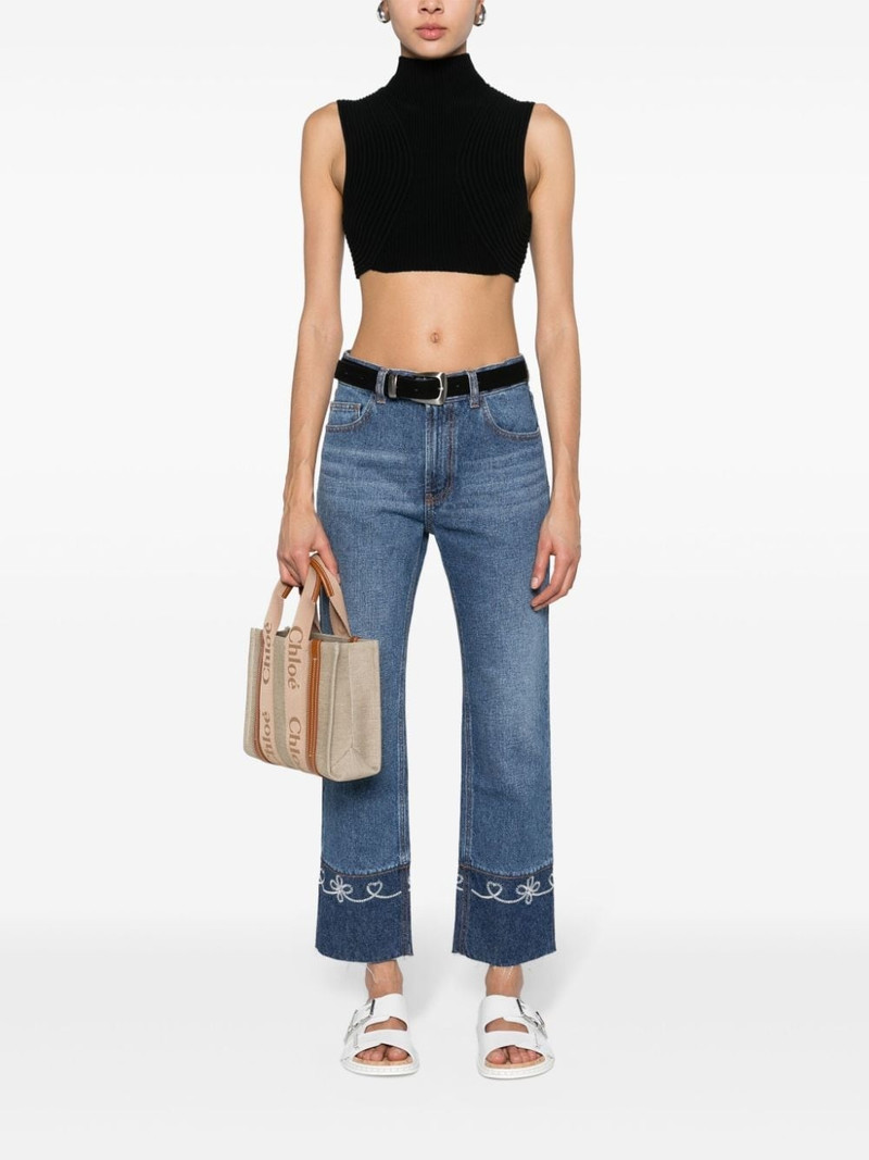 Chloé Masaya mid-rise cropped jeans outlook