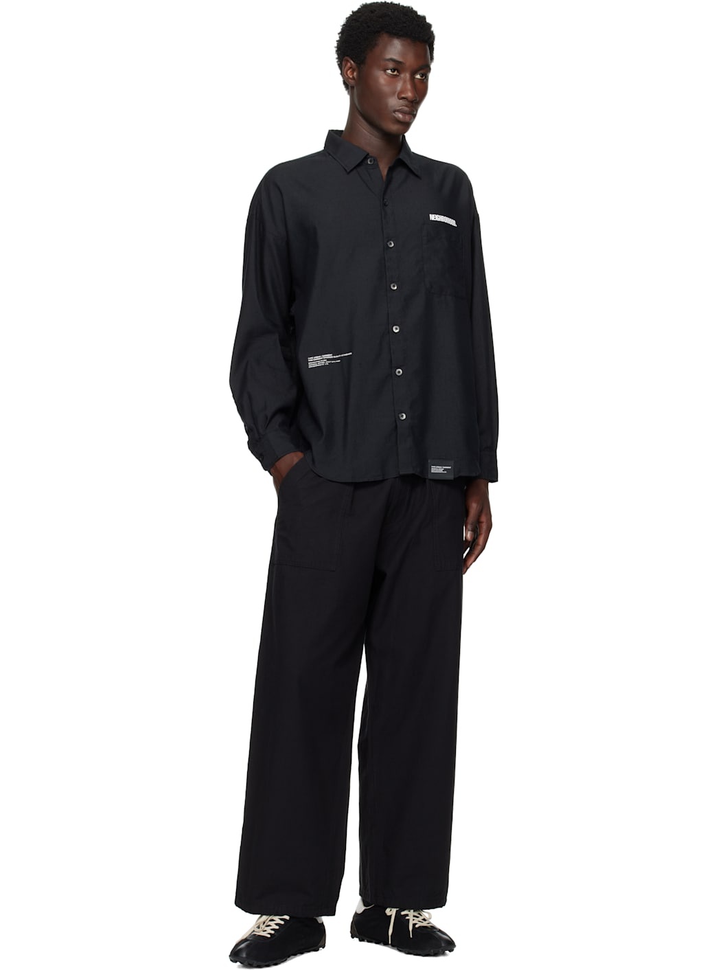 Black L/S Overshirt - 4