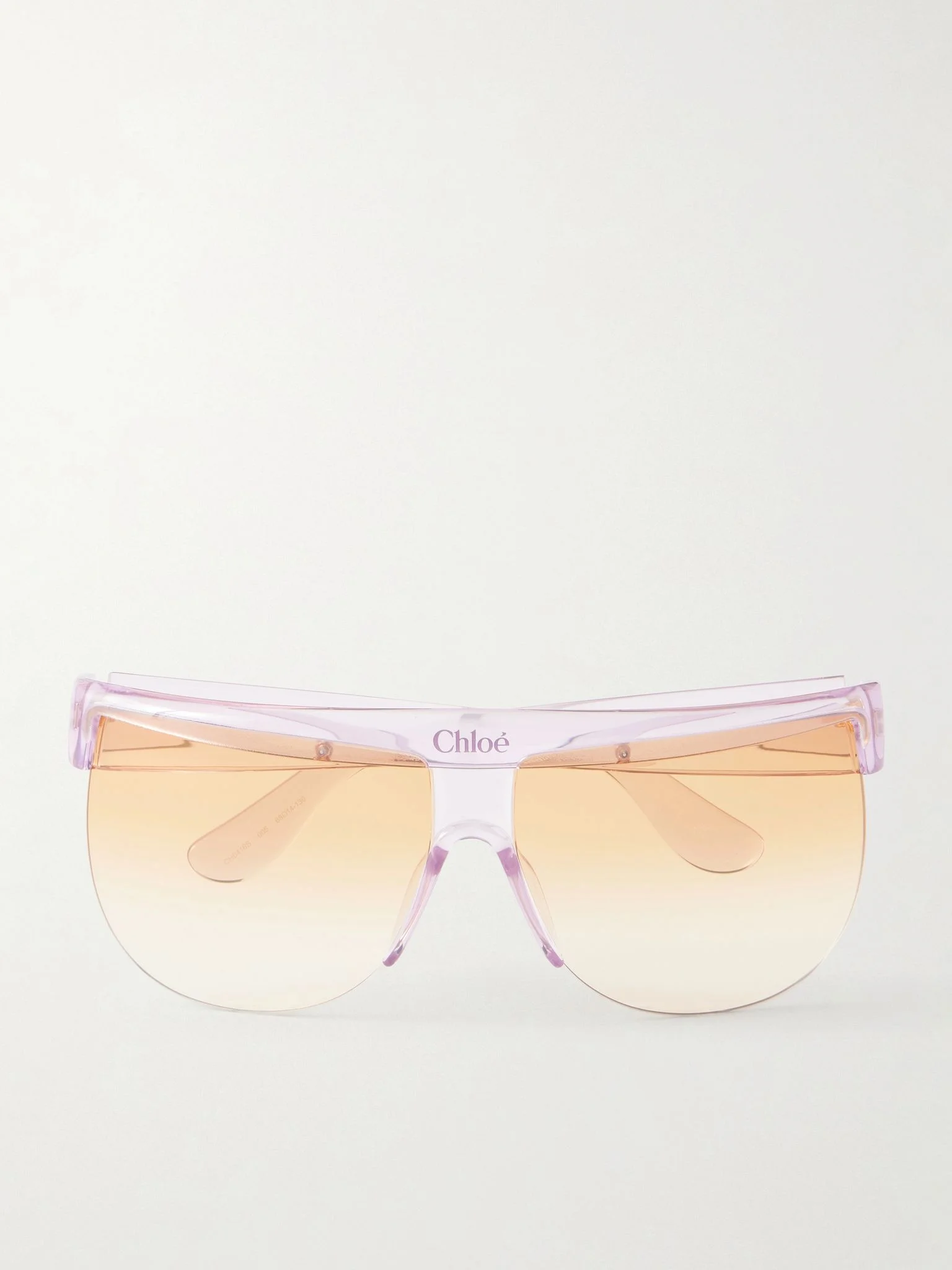 Pilot D-frame injected sunglasses Orange - 1