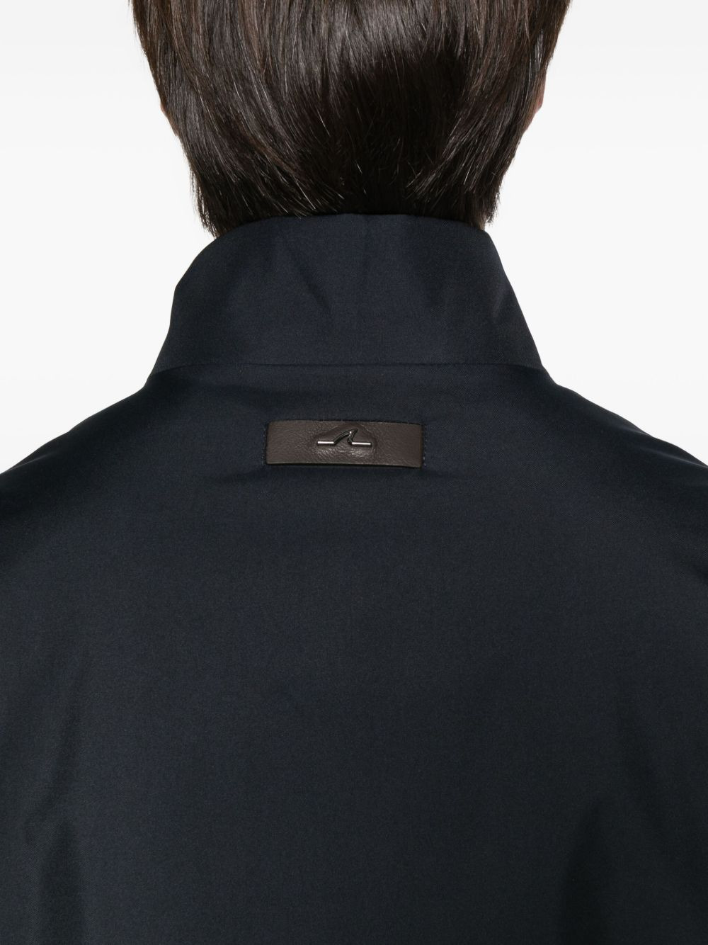 zip-front stand-collar jacket - 5